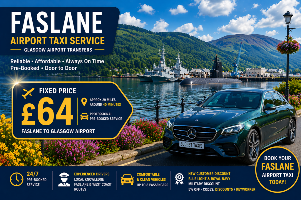 faslane glasgow airport taxi