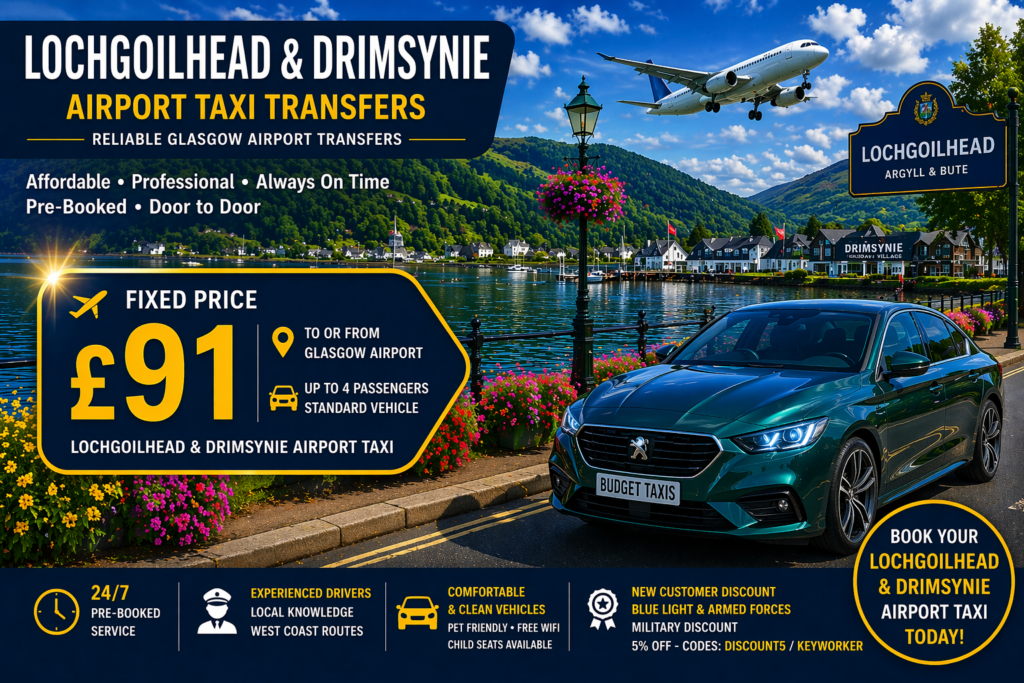 lochgoilhead glasgow airport taxi
